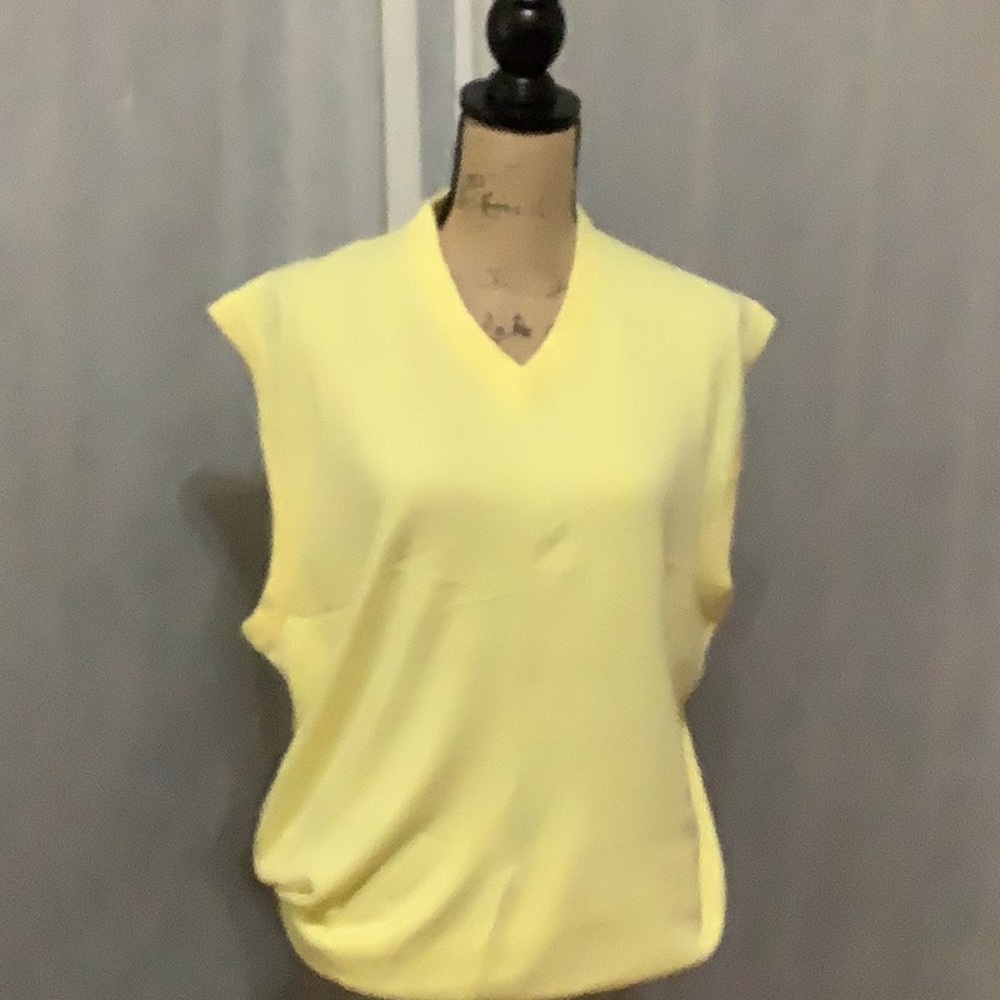 Hello yellow sweater vest